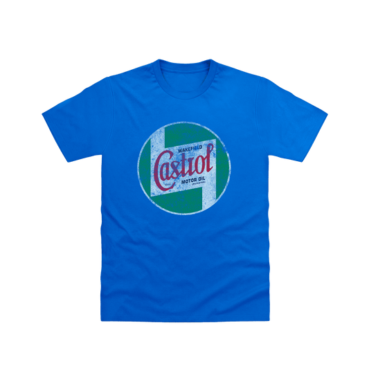 Royal Castrol Motor Oil Royal Blue T-Shirt