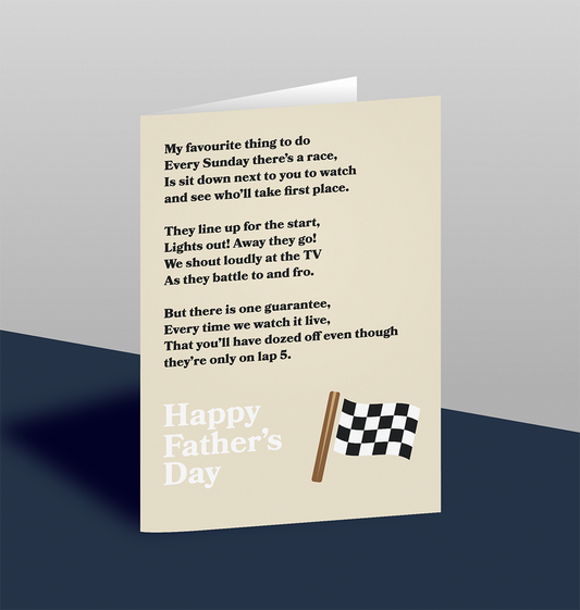 Sunday’s Race - Father’s Day Card