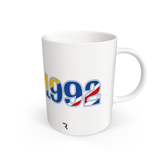 White 1992 Champion Mug