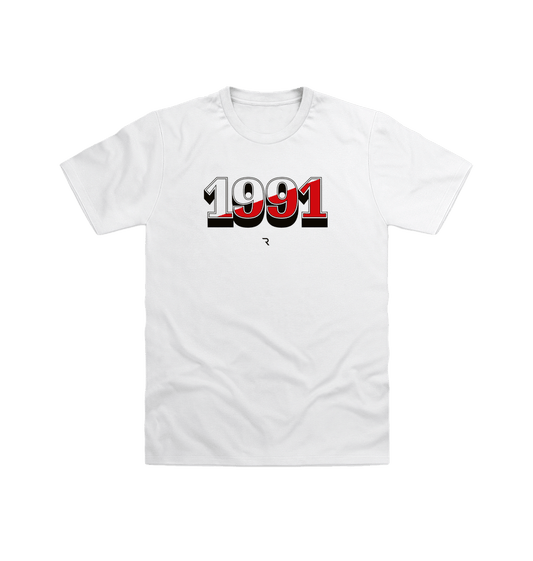 White 1991 Champion - White T Shirt