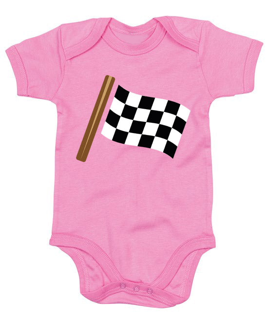 Chequered Flag Baby Grow
