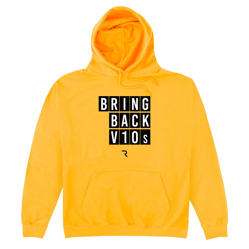 Bring Back V10s Yellow Hoodie