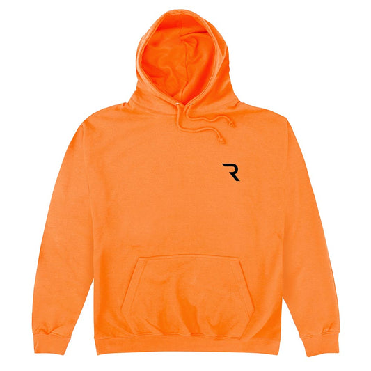 Embroidered R Logo Orange Hoodie