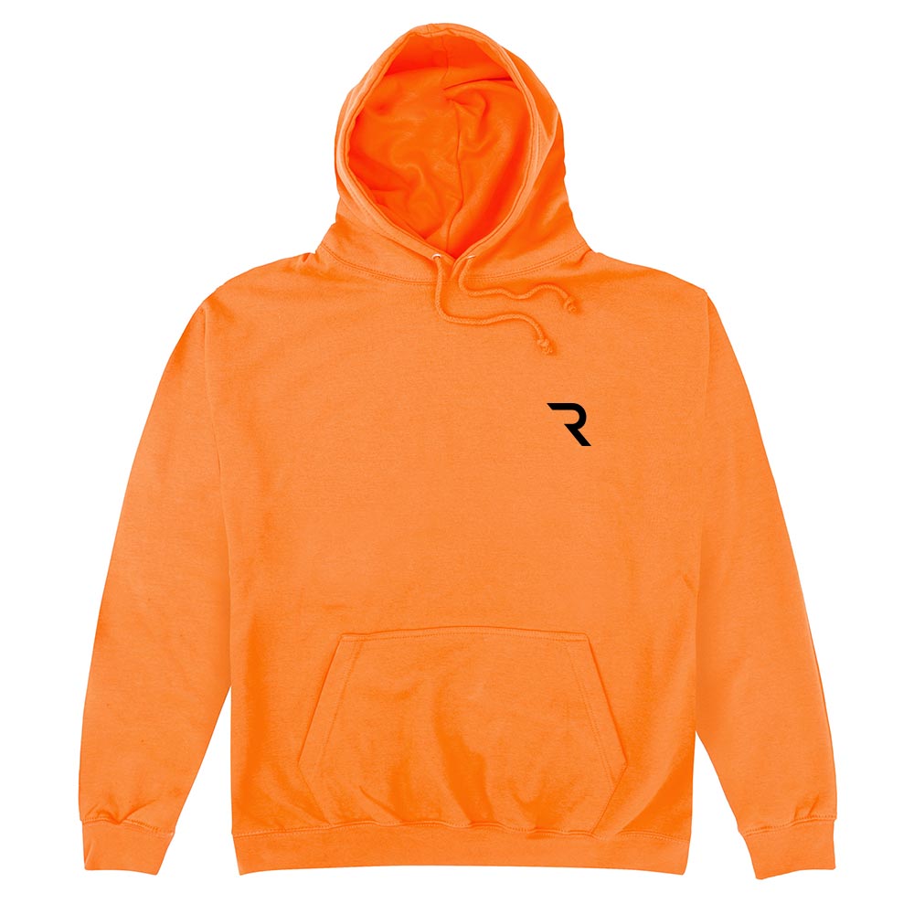 Embroidered R Logo Orange Hoodie | The Race Shop