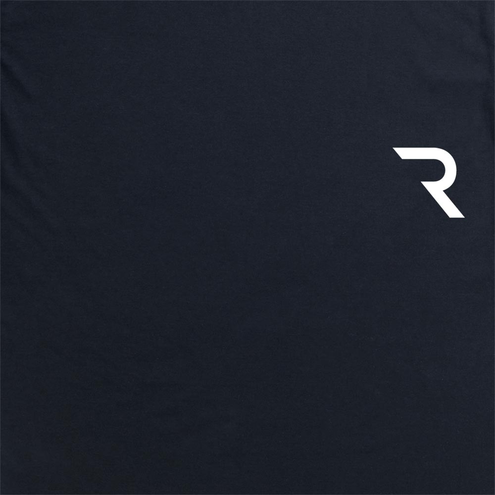 Embroidered R Logo Black Hoodie